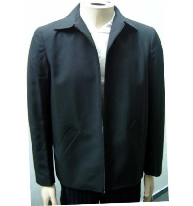 jaqueta preta tecido